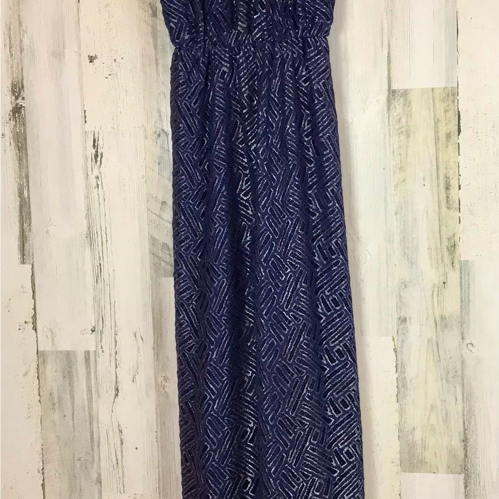 #72
Lilly Pulitzer Blue Patterned Maxi Dress